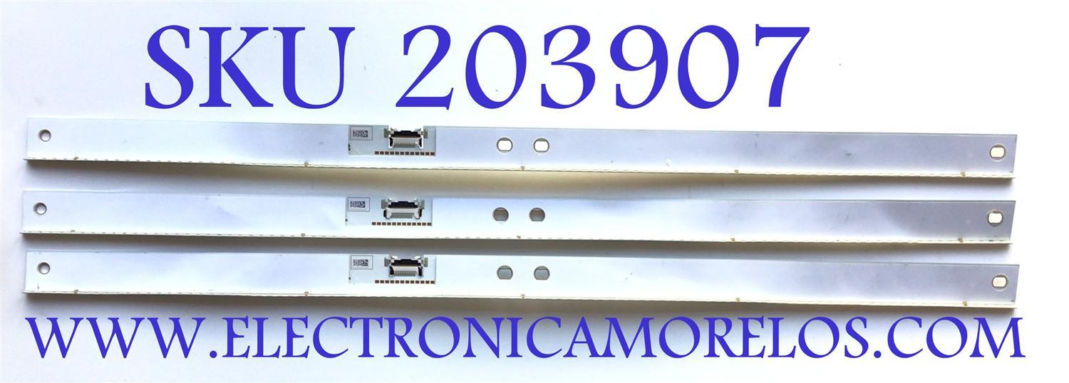 KIT DE LEDS PARA TV SAMSUNG ( 3 PZ ) / NUMERO DE PARTE BN96-46024A / BN9646024A / 46024A / P7I025 / 02160S / MODELOS  QN75Q75FNFXZA QN75Q7FNAFXZA / CY-QN075FLNV3H BN96-46024A